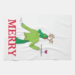 Anpassningsbar jul Pub Towels Kökshandduk