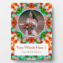 Anpassningsbar jul Red Grönt Star Bröllop Newlywed