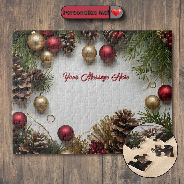 Anpassningsbar jul tema pussel (Customizable Christmas Themed Jigsaw Puzzle)