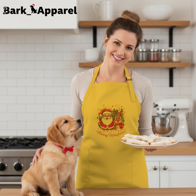 Anpassningsbar jul tomte & renar jul  långt förkläde (Skapare uppladdad)