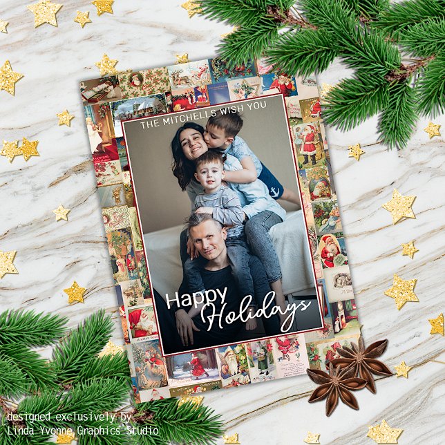 Anpassningsbar Juldagen Greetings Mönster Helgdag Kort (Skapare uppladdad)