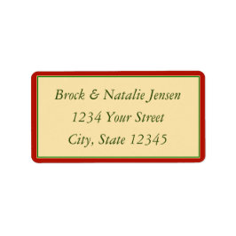 Anpassningsbar Julens Helgdag - kuvert adressetike Adressetikett