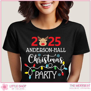Anpassningsbar julfest för familjen t shirt