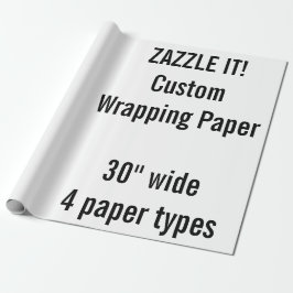 Anpassningsbar Julgåva Wrapping Papper MATTE 30"x6 Presentpapper