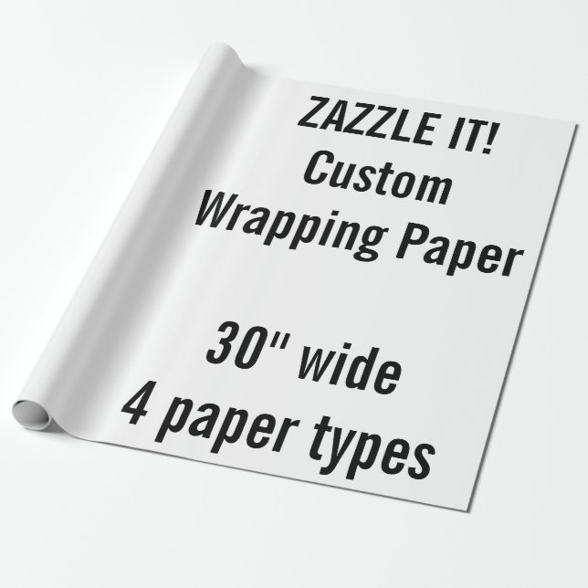 Anpassningsbar Julgåva Wrapping Papper MATTE 30"x6 Presentpapper (Utrullad)