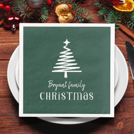 Anpassningsbar Julgran grönt Pappersservett