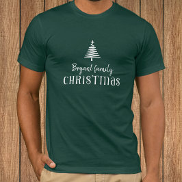 Anpassningsbar Julgran moderna grönt T Shirt