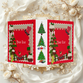 Anpassningsbar Julgran Red Bok Binder