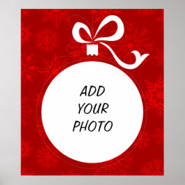 Anpassningsbar julgransprydnadsram poster