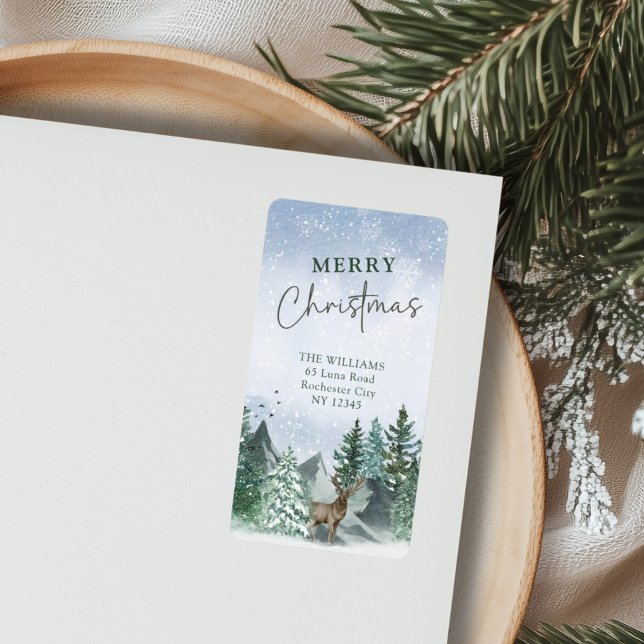 Anpassningsbar Juli Grönt Returadress för vattenfä Adressetikett (Skapare uppladdad)