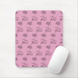 Anpassningsbar juli Vatten Lily Birth Flower Gift Musmatta