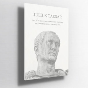 Anpassningsbar Julius caesar inspirationcitat Post Poster