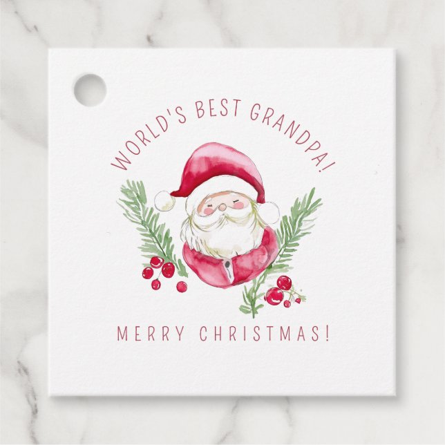 Anpassningsbar julklapp märkre DIY Helgdag julvibe Gåvor Etiketter (Framsida)