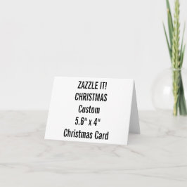 Anpassningsbar Julkort 5,6 tum x 4 tum tom mall