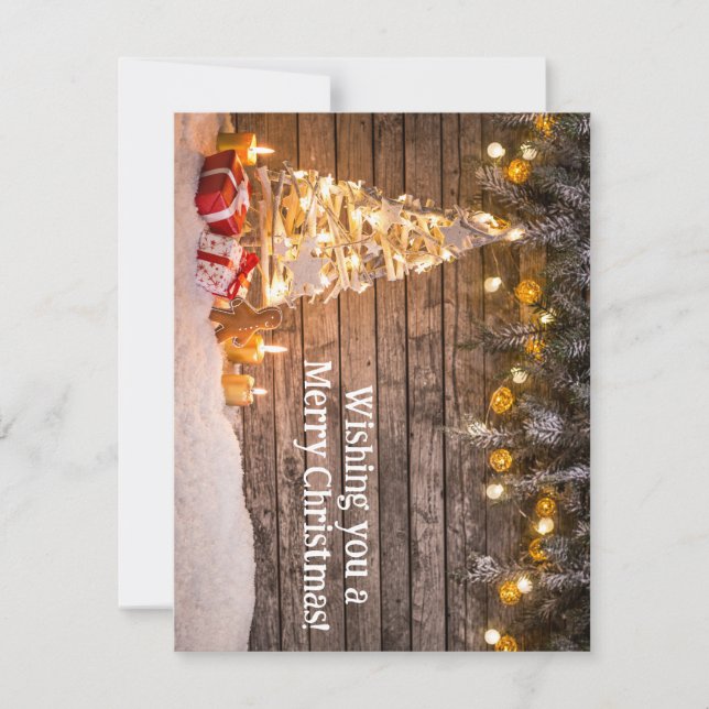 Anpassningsbar Julkort Anteckningskort (Framsida)