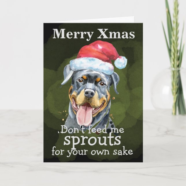 Anpassningsbar Julkort från hund Tack Kort (Framsida)