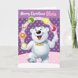 Anpassningsbar julkort "God jul ditt namn" Kort