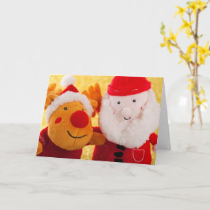 ANPASSNINGSBAR JULKORT MED TOMTE OCH RUDOLF KORT