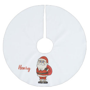 Anpassningsbar Jultomten Flinflip flops Julgransmatta Borstad Polyester