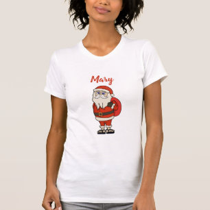 Anpassningsbar Jultomten Flinflip flops T Shirt