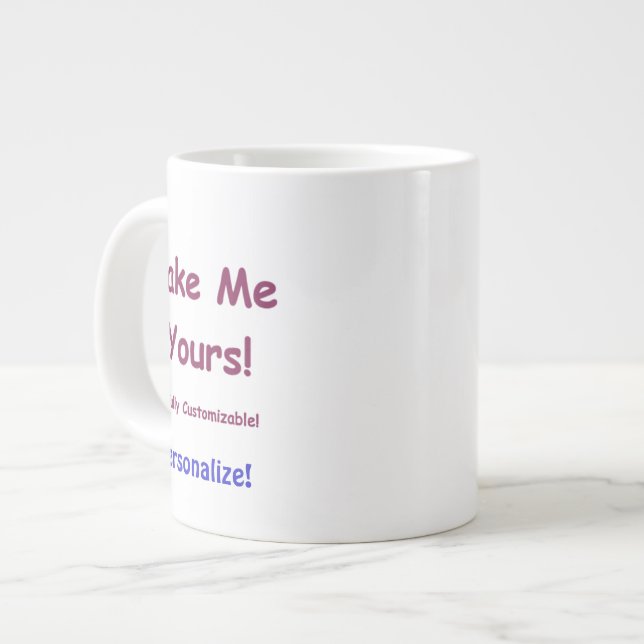 Anpassningsbar Jumbo Ceramic Mugg för att anpassa  (Framsida vänster)