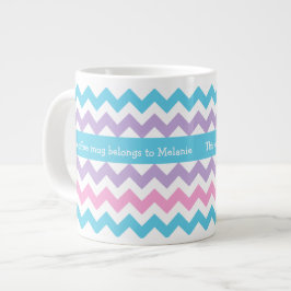 Anpassningsbar Jumbo Coffee Mugg, Multifärgad Chev Mugg