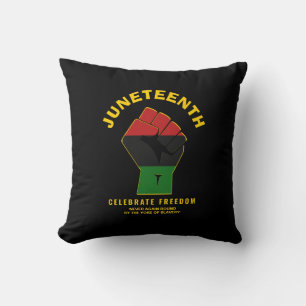 Anpassningsbar JUNETEENTH:T:e erkännandefriheten Kudde
