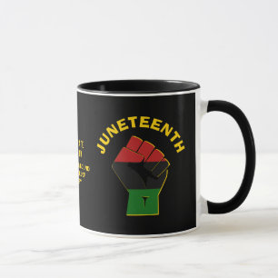 Anpassningsbar JUNETEENTH:T:e erkännandefriheten Mugg