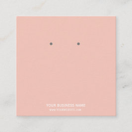 Anpassningsbar Juvelry Earring Visning Card Fyrkantigt Visitkort