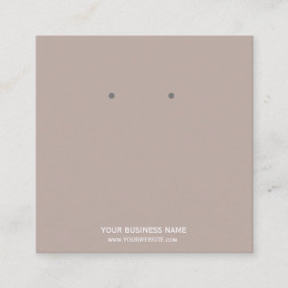 Anpassningsbar Juvelry Earring Visning Card Fyrkantigt Visitkort