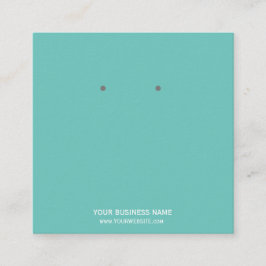 Anpassningsbar Juvelry Earring Visning Card Fyrkantigt Visitkort
