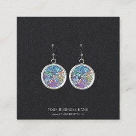 Anpassningsbar Juvelry Earring Visning Card Fyrkantigt Visitkort