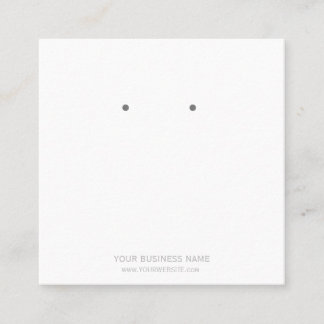 Anpassningsbar Juvelry Earring Visning Card Fyrkantigt Visitkort