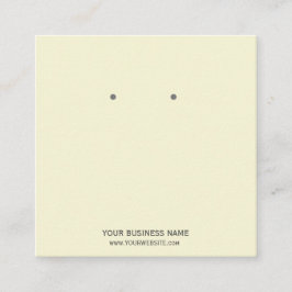 Anpassningsbar Juvelry Earring Visning Card Fyrkantigt Visitkort