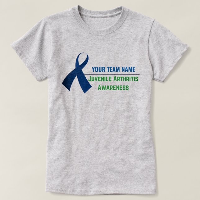Anpassningsbar Juvenile Arthritis Awareness T- Shi T Shirt (Design framsida)