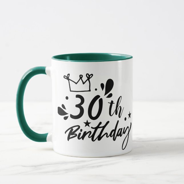 Anpassningsbar Kaffe Kopp, Personlig Birthday Mugg (Vänster)