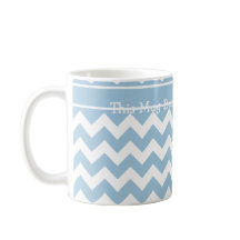 Anpassningsbar Kaffe Mugg, blå och vit ost