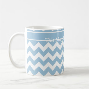 Anpassningsbar Kaffe Mugg, blå och vit ost Kaffemugg