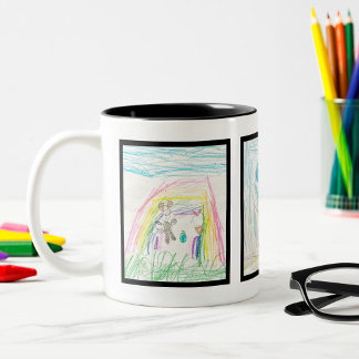 Anpassningsbar kaffe Mugg med ditt barns art 3 Bil