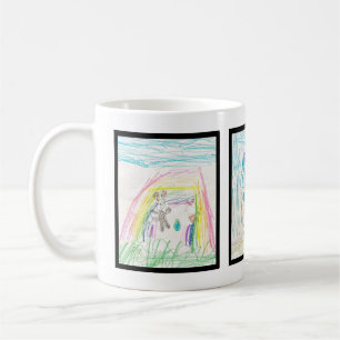 Anpassningsbar kaffe Mugg med ditt barns art 3 Bil
