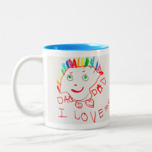 Anpassningsbar kaffe Mugg med ditt barns konst