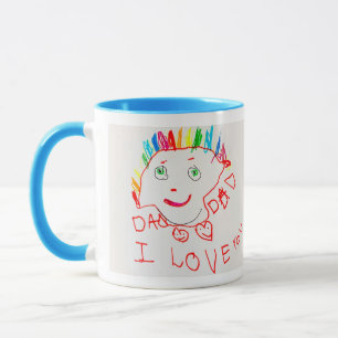 Anpassningsbar kaffe Mugg med ditt barns konst