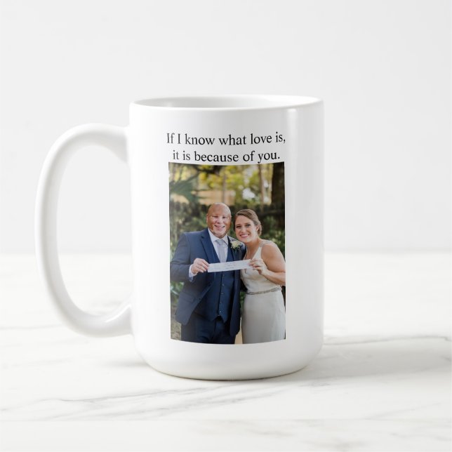 Anpassningsbar Kaffe Mugg med foto, Personlig Bild (Vänster)