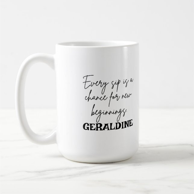 Anpassningsbar Kaffe Mugg med modern design (Vänster)