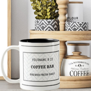 Anpassningsbar Kaffe Pub-kaffe Älskare Två-Tonad Mugg