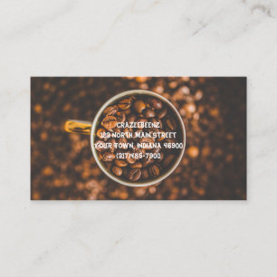Anpassningsbar kaffebönor, kaffekaffe Slår och Visitkort