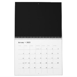 Anpassningsbar Kalender. Aestesisk och illustrerad Kalender