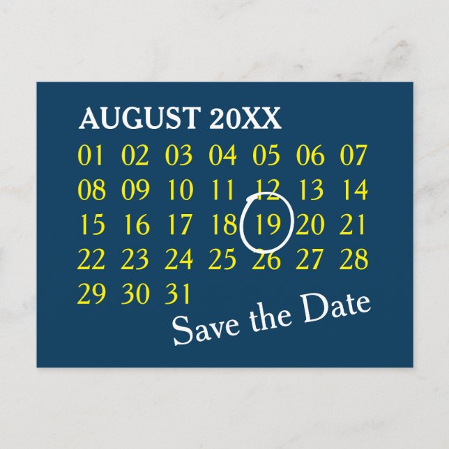 Anpassningsbar Kalender + fotot, baksida, text Meddelande Vykort (Framsida)