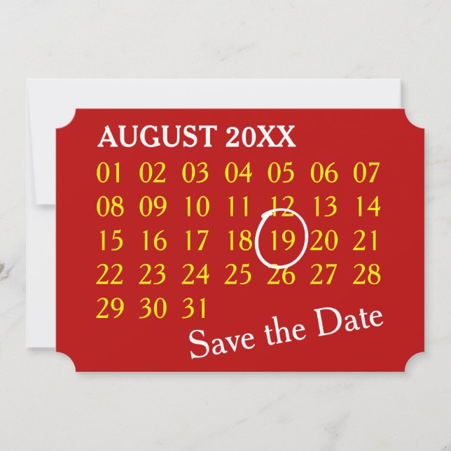 Anpassningsbar Kalender + fotot, baksida, text Spara Datumet (Framsida)