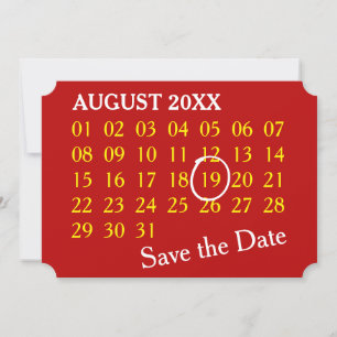 Anpassningsbar Kalender + fotot, baksida, text Spara Datumet